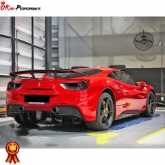 Novitec Style Dry Carbon Fiber Rear Diffuser For Ferrari 488 GTB Spider 2015-2018