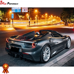 Novitec Style Dry Carbon Fiber Rear Diffuser For Ferrari 488 GTB Spider 2015-2018