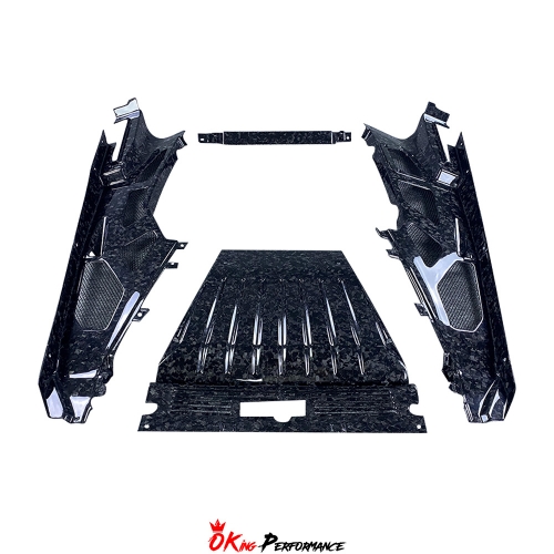 Dry Forged Carbon Fiber Engine Cover Kit For Lamborghini Huracan LP610-4