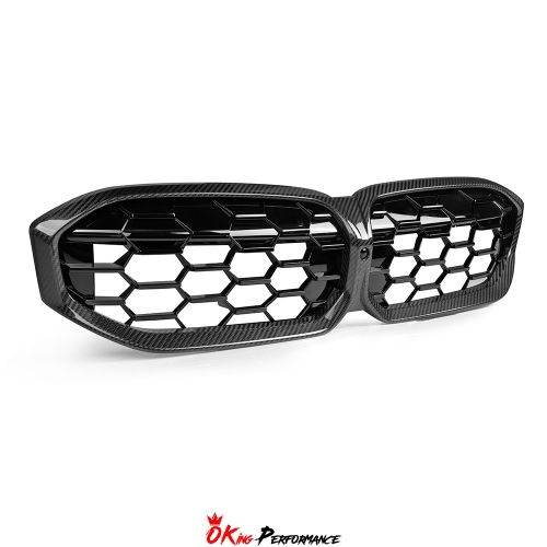 MP Style Dry Carbon Fiber Front Grill For BMW 3 Series G20 LCI 2023-On