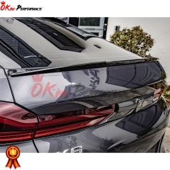 M Style Carbon Fiber Rear Spoiler Trunk Wing For BMW X6 G06 2019-2023