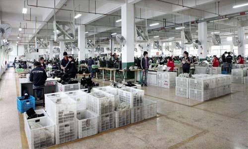 wenling hongmao machinery Co., Ltd., shoe making factory