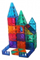 HAOQI Magnetic Tiles for Kids Magnetic Blocks Building Tiles 78 Pcs 3D STEM Toys Magnet Building Blocks Educational Toys