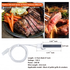 HFBBQ14-90S Ignition Time,Our ignition rods are compatible with 90% of pellet grills on the market.