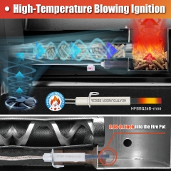 HFBBQ26B-mini-90S Ignition Time,Our ignition rods are compatible with 90% of pellet grills on the market.