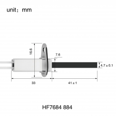 HF7684 844 Silicon nitride ignition rod.Hot Furnace Ignitor