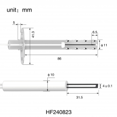 HF240823 Silicon nitride ignition rod.Hot Furnace Ignitor