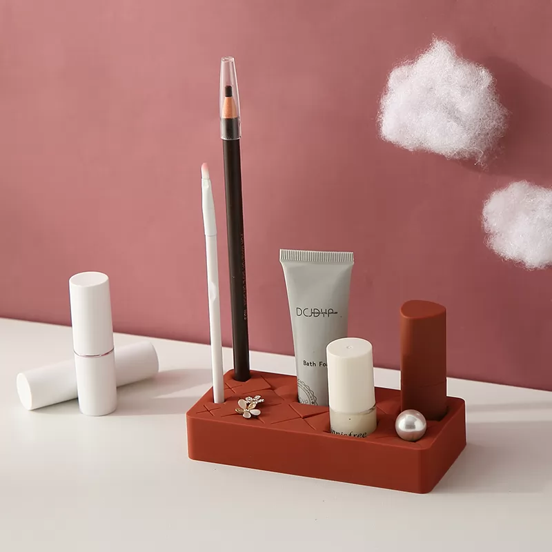 Desktop Cosmetic Polish, Lip Stick, Brushes Shelf Organizer,Small