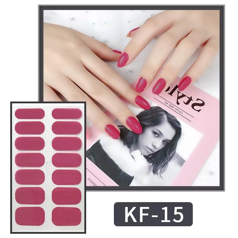 Solid Color Nail Sticker KF15-KF29