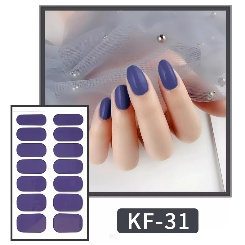 Solid Color Nail Sticker KF-31 to KF-43
