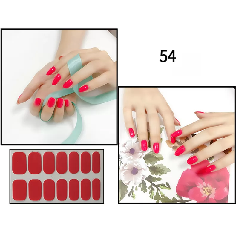 Solid Color Nail Sticker KF-54 to KF-66