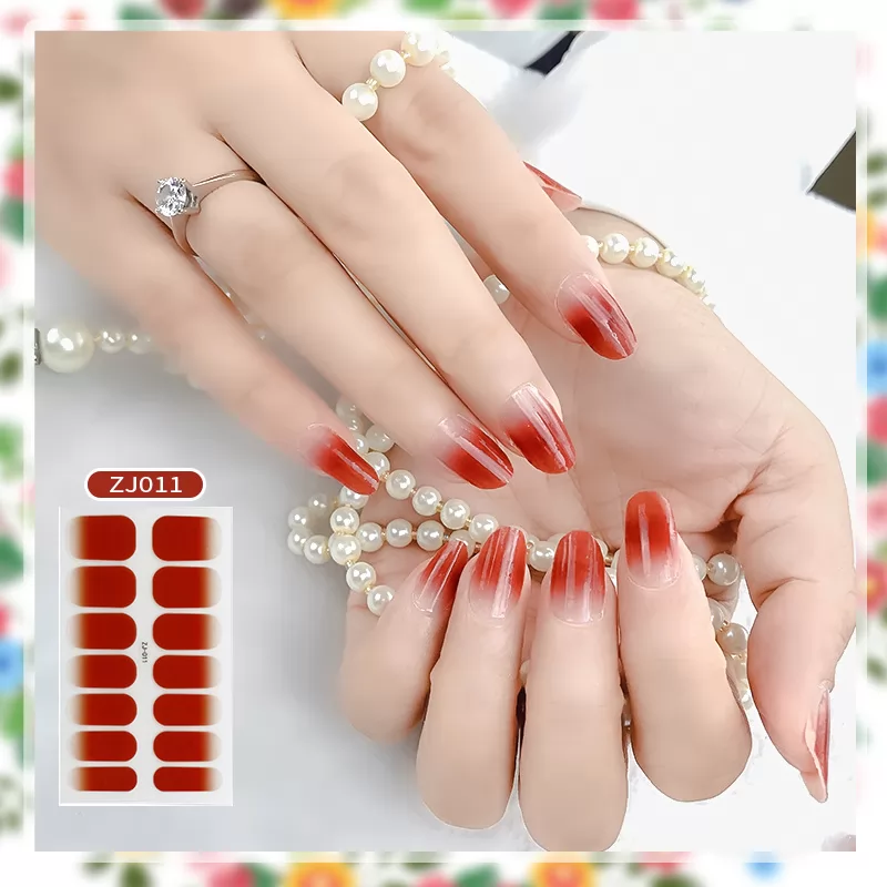 Ombre Color Beauty Nail Sticker,14 strips nail art wraps, ZJ011 to ZJ020