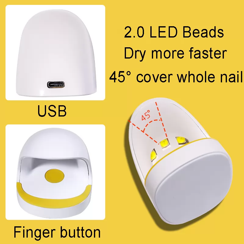 6W USB  Mini LED Lamp White/Pink
