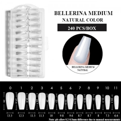 BELLERINA MEDIUM NATURAL COLOR 240pcs/box-1