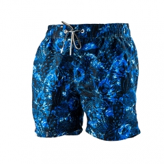 Calção de banho masculino Quick Dry Beach Boardshorts Swimwear Banho De Roupa Esportiva com Forro de Malha