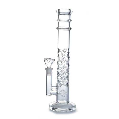 Straight Tube Glass Bong Transparent Jinlin HK