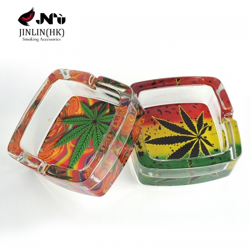 Custom glass ashtray