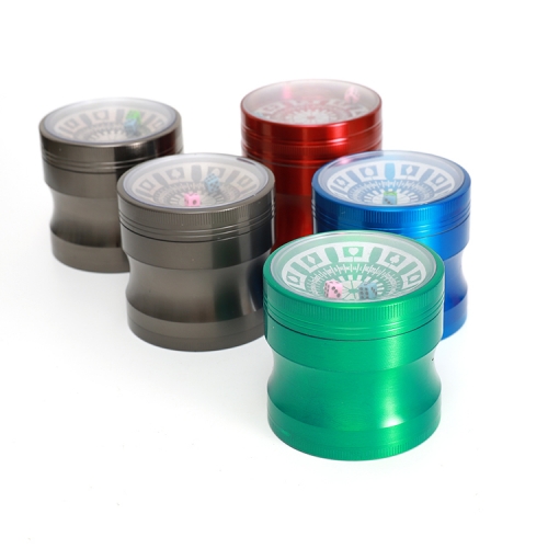 4 Part Zinc Herb Grinder JL-715J