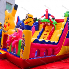 Cartoon Inflatable Amusement Playground