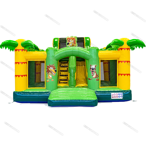 Jungle Inflatable Bouncy Slide