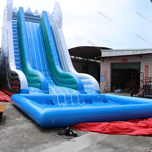 Inflatable Water Slide With Pool