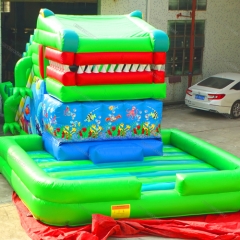 Latest Inflatable Crocodile Slide Crocodile Cannibalism Game
