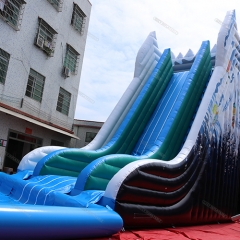 Inflatable Water Slide With Pool