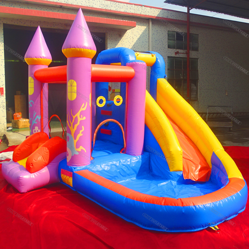 Kids Inflatable Bounce House With Water Slide