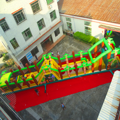 Inflatable Tropical Obstacle Course