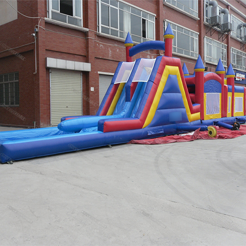 Double Slide Inflatable Obstacle Course