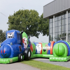 Funny game inflatable kids obstacle course