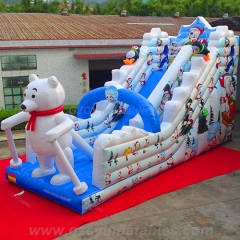 Slide de urso polar gaint inflável