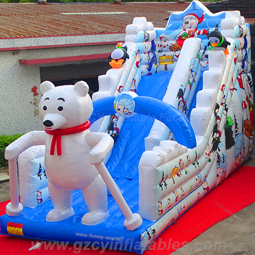 Inflatable Gaint Polar Bear Slide