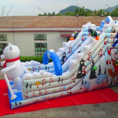 Slide de urso polar gaint inflável