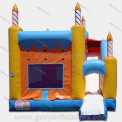Cumpleaños Castillos de Bouncy con diapositiva