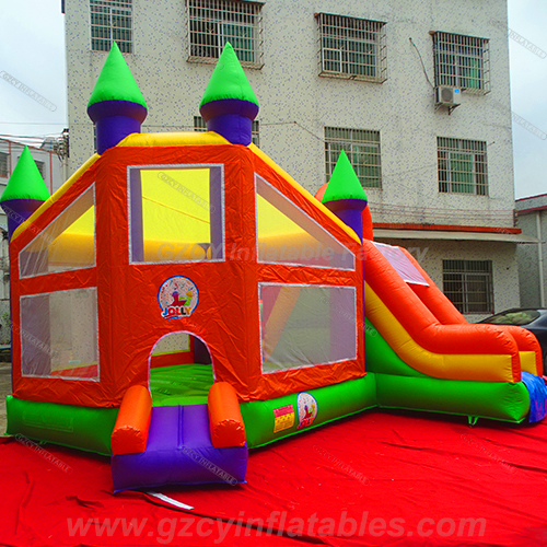 Castelos bouncy comerciais com slide