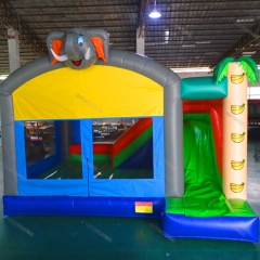 Elephant Bouncy Castles With Slide