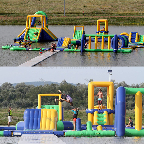 Parque aquático inflável da Hungria