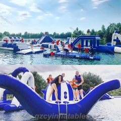 Uk Inflatable Floating Aqua Water Park