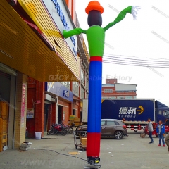 Dançarina de ar inflável acena homem propaganda festa de decoração modelo de evento