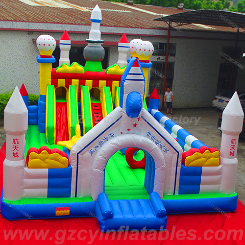 Customized Fun City Beliebte Attraktive Aufblasbare Flugzeug Spielplatz Aufblasbar