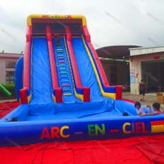 Rainbow Double Lane Water Slide