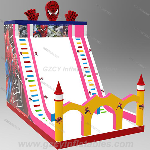 Newest Spiderman Inflatable Amusement Slide