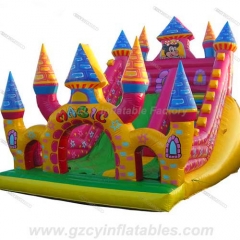 Mickey Castle Inflatable Slide