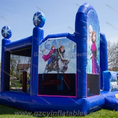 Castillo de rebote inflable comercial congelado