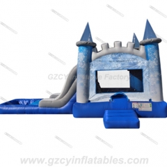 Frozen Inflatable Bouncer With Water Slide