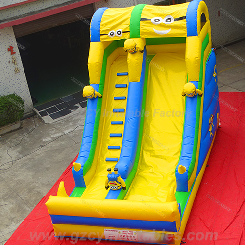 Minion Toboggan Gonflable Inflável Deslizamento Seco