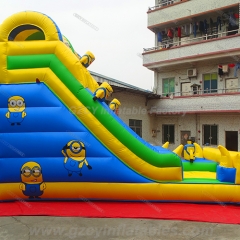 Minion Toboggan Gonflable Inflável Deslizamento Seco