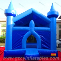 Blue bouncy castle inflatable