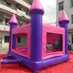 Pink bouncy castle inflatable